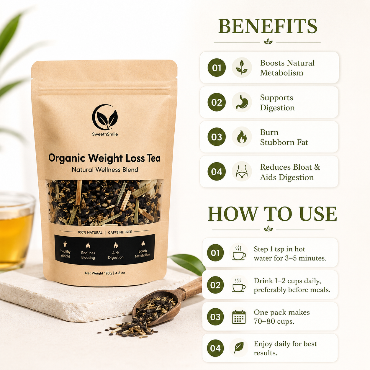 SweetnSmile Organic Fit – Pakistan's Daily Wellness Tea